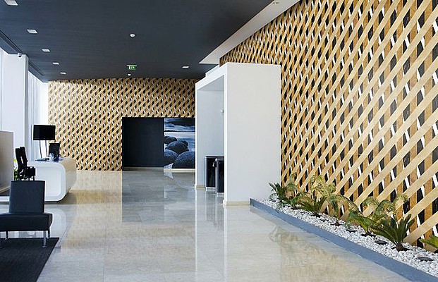 Bakgrunnsflis, Farge flerfarget, Stil designer, Naturstein, 60x60 cm, Overflate polert